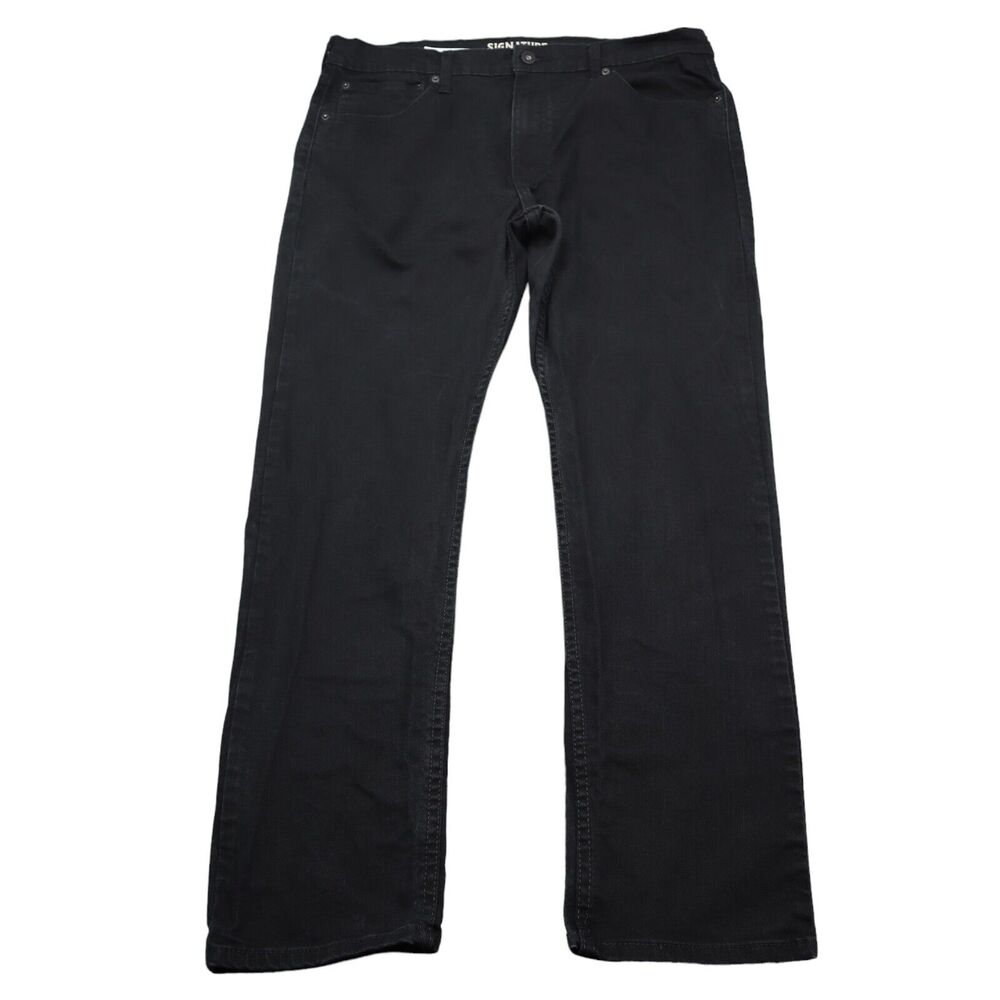 Levi Strauss and Co Pants Mens 38 Black High Rise Slim Casual Denim S37 Jeans